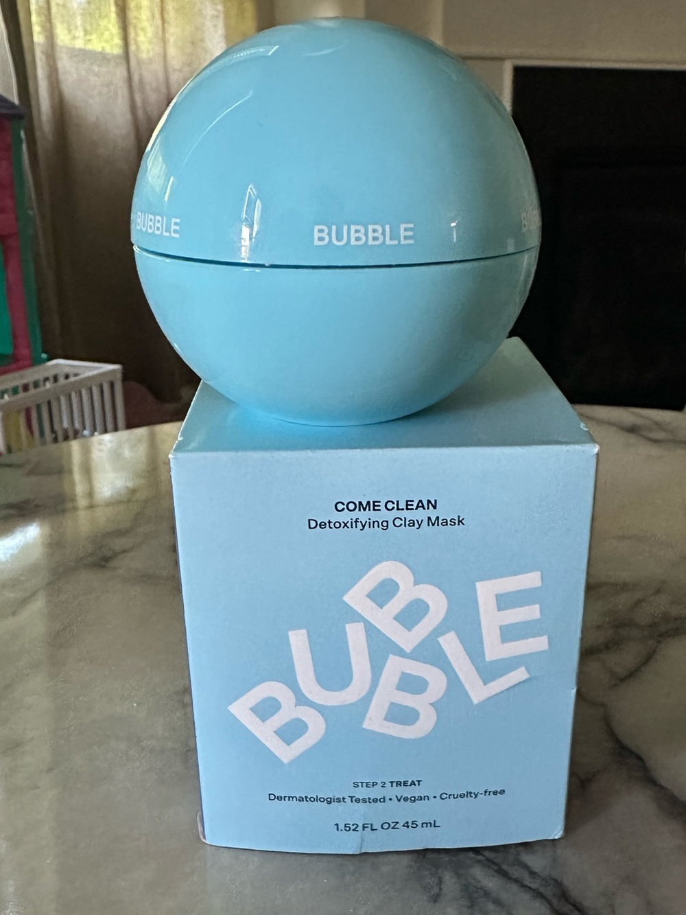 Come Clean Detoxifying Clay Mask — Light Blue Bubble Jar
